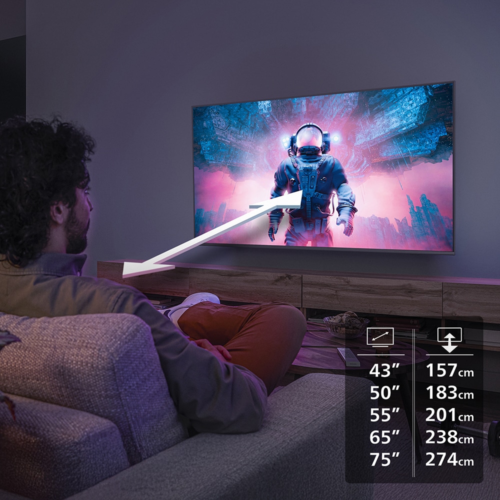 Televizor QLED Smart PHILIPS 43PQS7801, Ultra HD 4K, HDR10+ 108cm