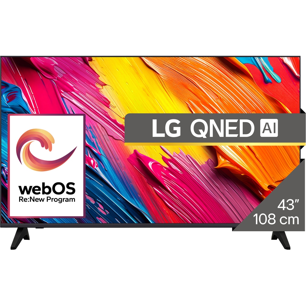 Televizor QNED Smart LG 43QNED70A6A, Ultra HD 4K, HDR, 108cm