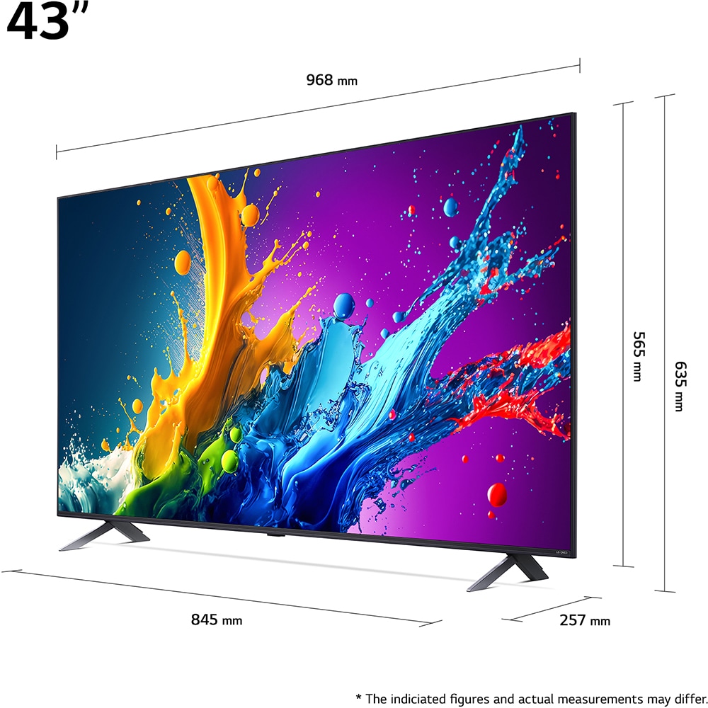 Televizor QNED Smart LG 43QNED80T3A, Ultra HD 4K, HDR, 108 cm