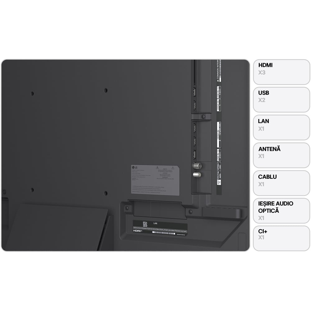 Televizor QNED Evo Mini LED LG 43QNED87B3A, Ultra HD 4K, 108cm