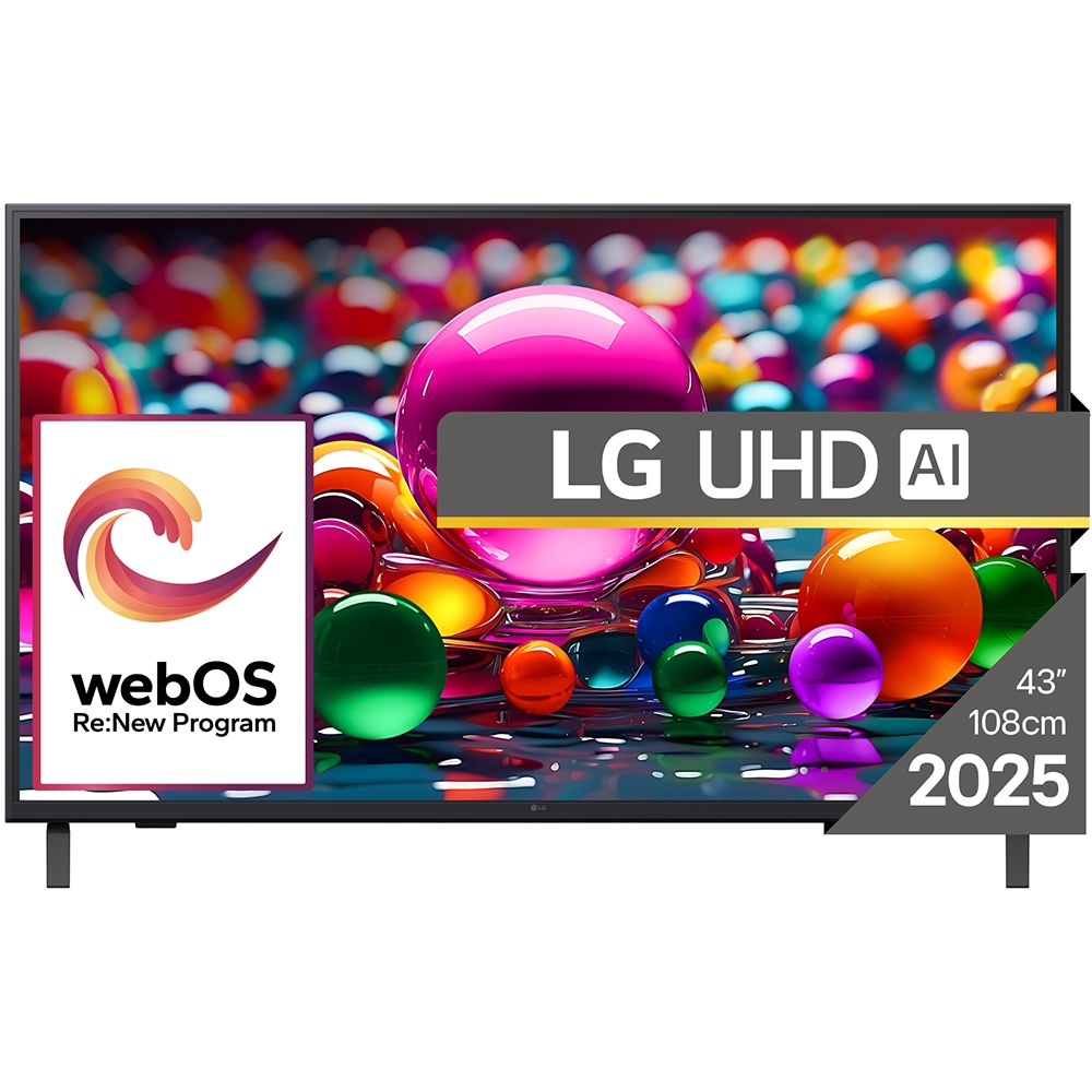 Televizor LED Smart LG 43UA74003LB, Ultra HD 4K, 108cm