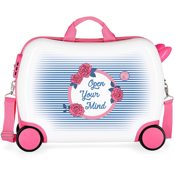 Troler copii ROLL ROAD Rose 44899.61, 50 cm, alb