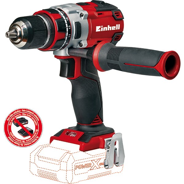 Masina de gaurit si insurubat (bormasina) EINHELL TE-CD 18 Li Solo, 18V, 1800RPM, mandrina rapida 13mm, fara acumulator