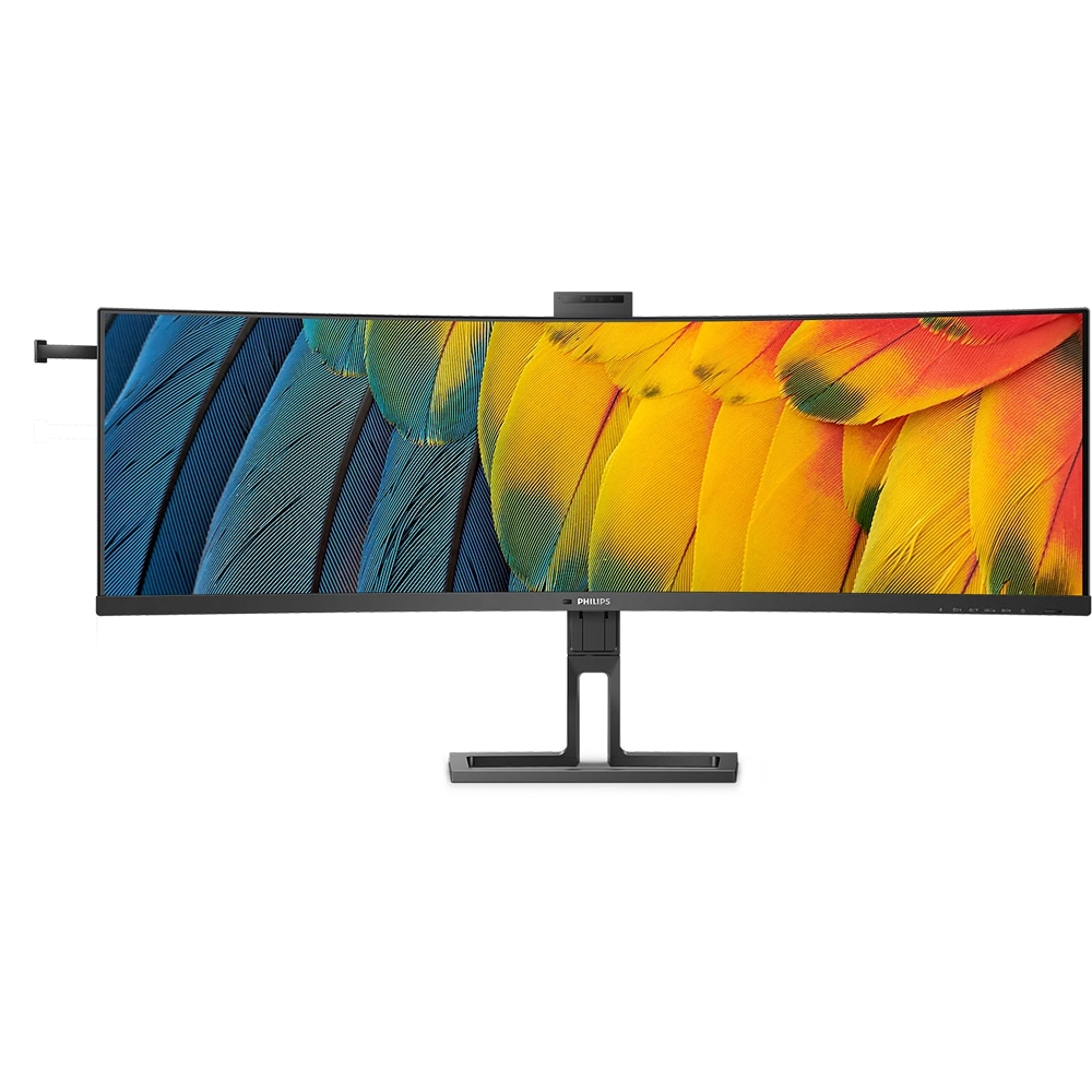 Monitor curbat LCD VA PHILIPS 45B1U6900CH/00, 44.5", Dual QHD, 75 Hz, DisplayHDR 400, negru