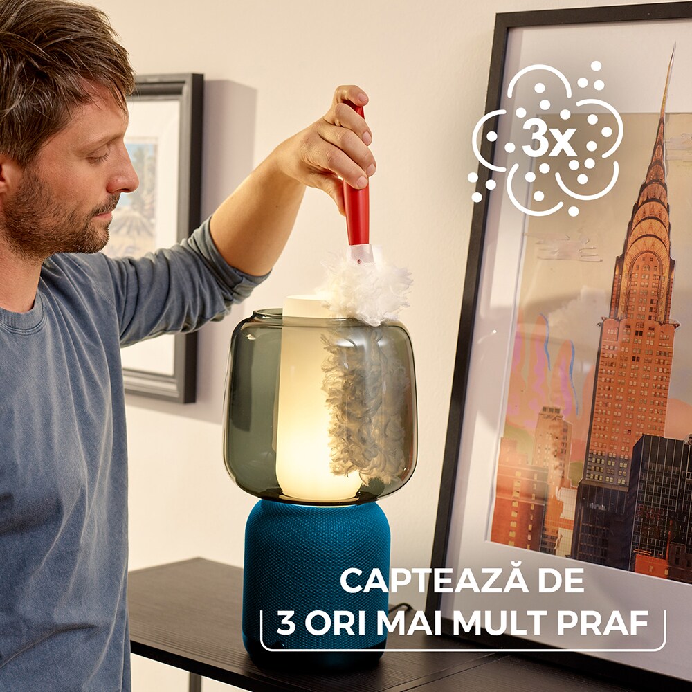 Pamatuf pentru praf VILEDA Flex & Catch, maner scurt + 2 rezerve