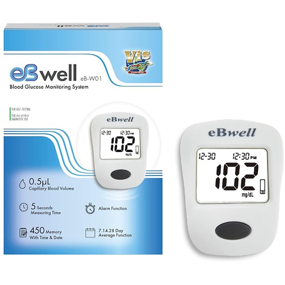 Glucometru CARESENS EB-WELL, 450 memorii, alb