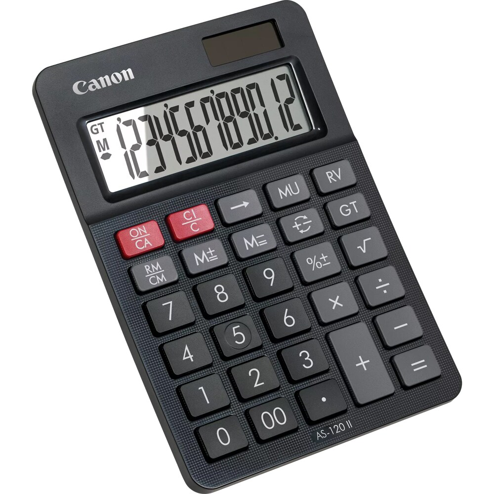 Calculator de birou CANON AS-120 II, 12 cifre, negru