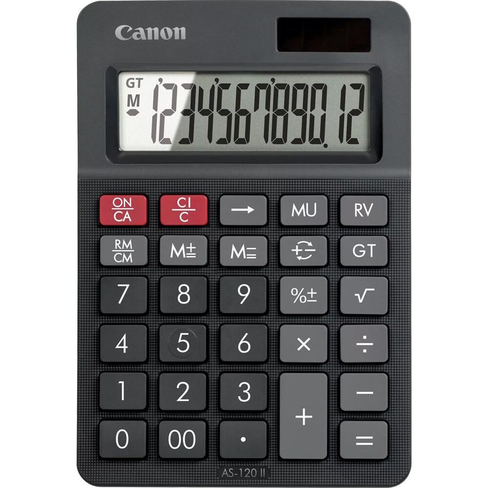 Calculator de birou CANON AS-120 II, 12 cifre, negru