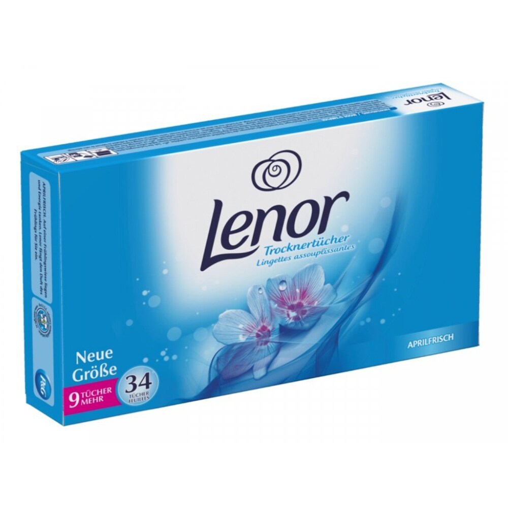 Servetele parfumate pentru uscator LENOR Aprilfrisch, 34 bucati