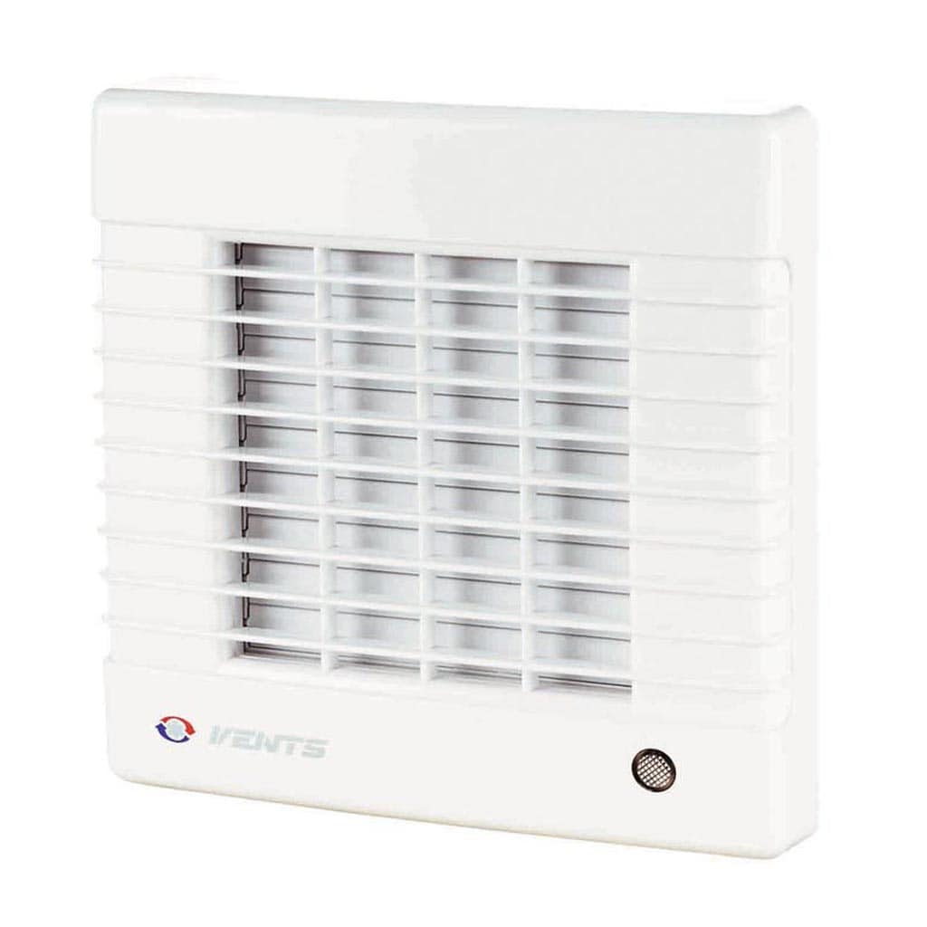 Ventilator baie cu intrerupator si jaluzele automate VENTS, 18 W, 100 mm, alb