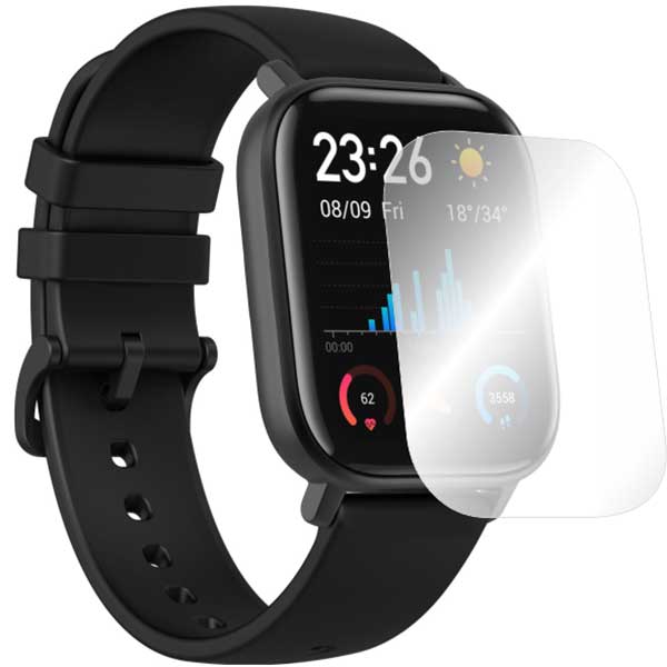 Folie protectie pentru Xiaomi Amazfit GTS, SMART PROTECTION, 4 folii incluse, polimer, display, transparent