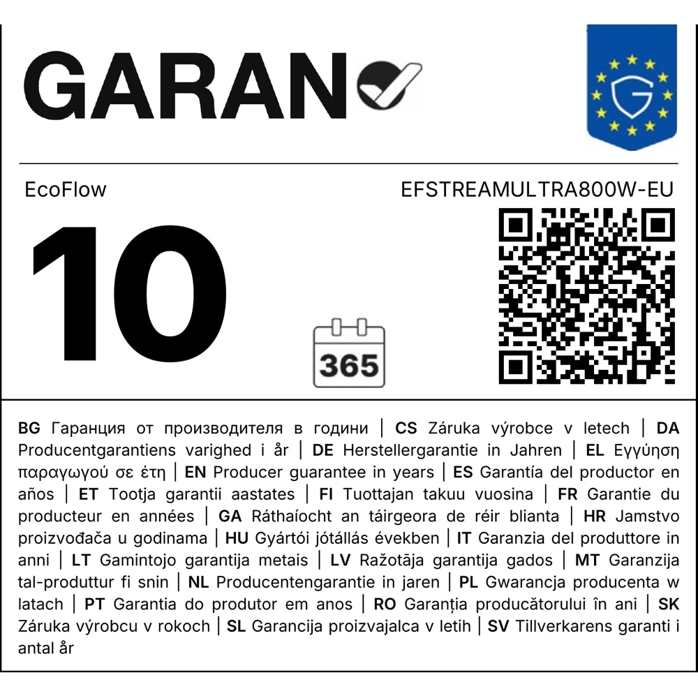 Centrala fotovoltaica ECOFLOW Stream Ultra, 1.92kWh, Plug&Play, IP65, negru