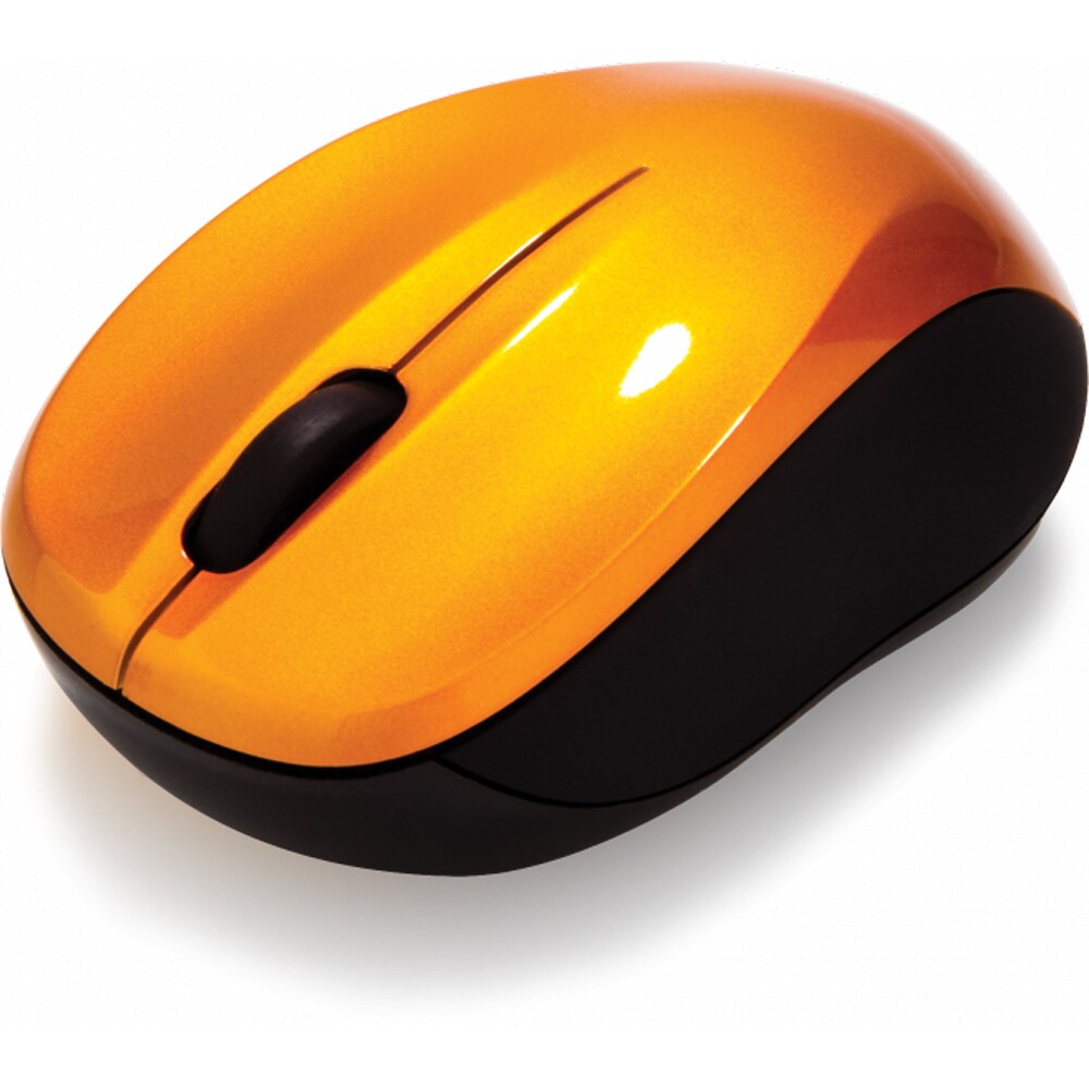 Mouse Wireless VERBATIM 49045 Go Nano, 1600 dpi, portocaliu