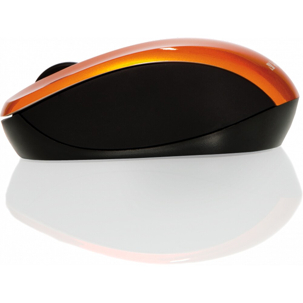 Mouse Wireless VERBATIM 49045 Go Nano, 1600 dpi, portocaliu