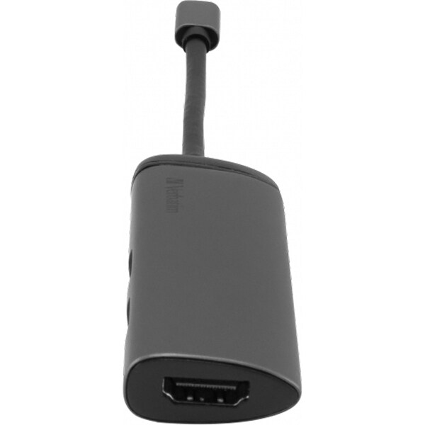 Hub USB Type-C VERBATIM 49140, USB 3.0, HDMI, gri-negru
