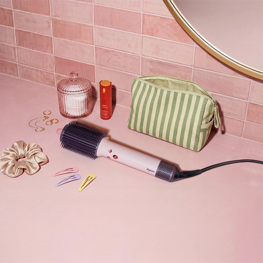 Perie de coafarae cu aer cald DYSON Airsmooth HB01, invelis ceramic, roz