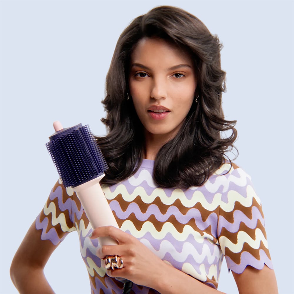 Perie de coafarae cu aer cald DYSON Airsmooth HB01, invelis ceramic, roz