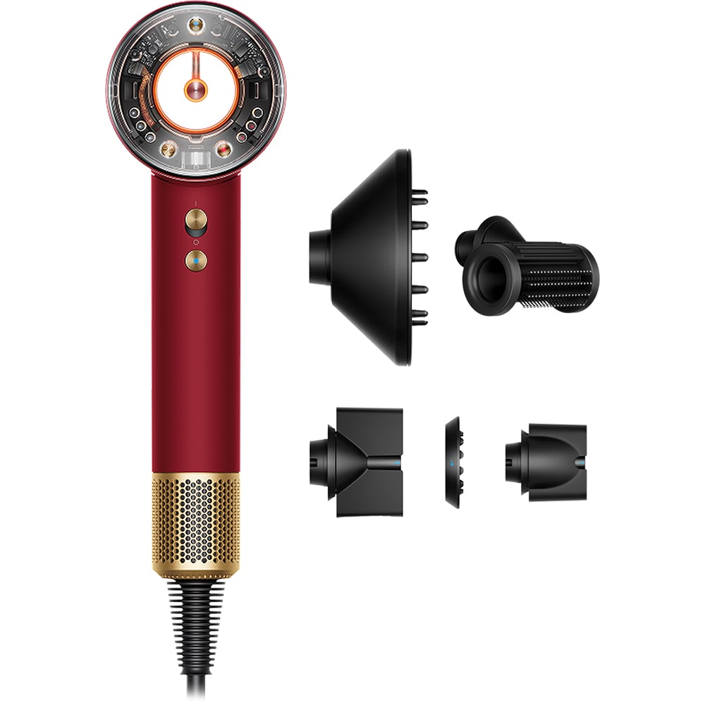 Uscator de par DYSON Supersonic Nural HD16, 1600W, rosu