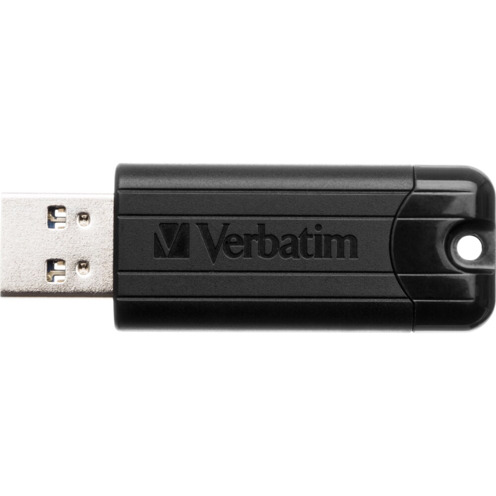 Memorie USB VERBATIM PinStripe, 32GB, USB 3.2, negru