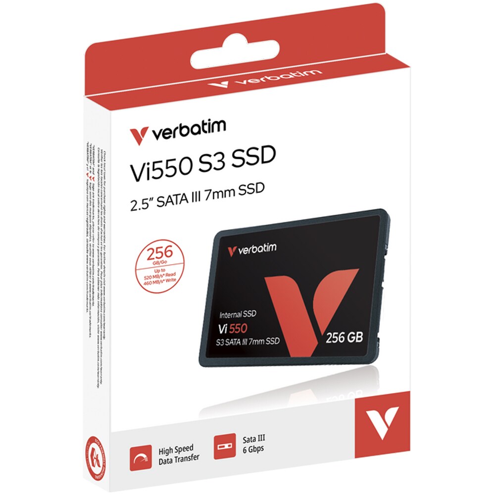 Solid-State Drive (SSD) VERBATIM Vi550, 256GB, SATA3, 2.5", 49351