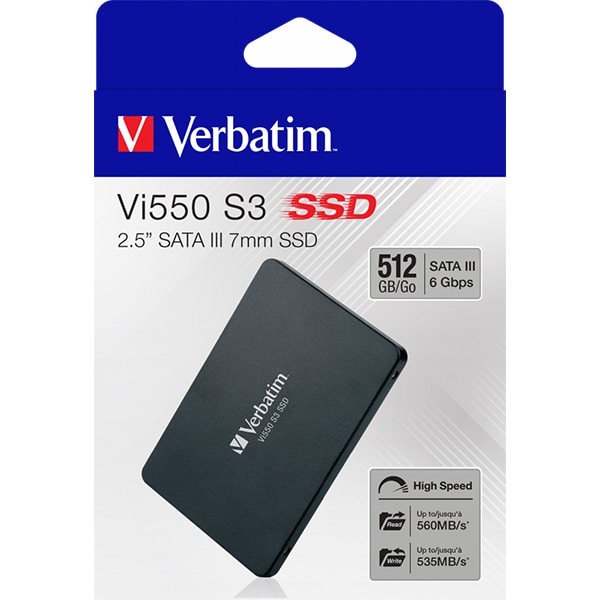 Solid-State Drive (SSD) VERABTIM Vi550, 512GB, SATA3, 2.5", 49352