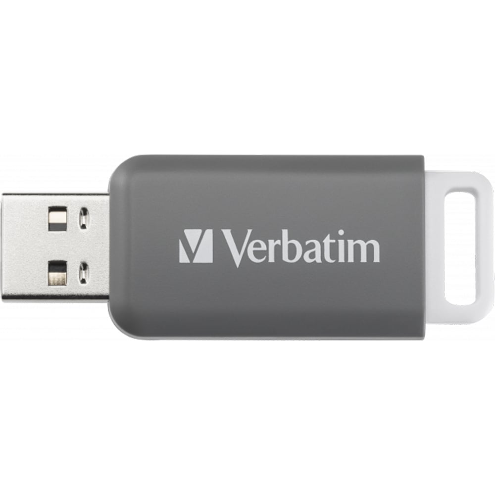 Memorie USB VERBATIM DataBar Drive, 128GB, USB 2.0, gri