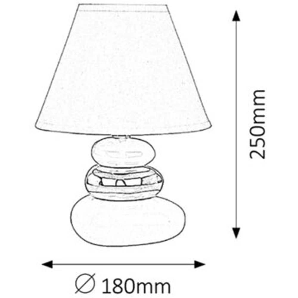 Veioza RABALUX Salem, E14, max.40W, IP20, negru