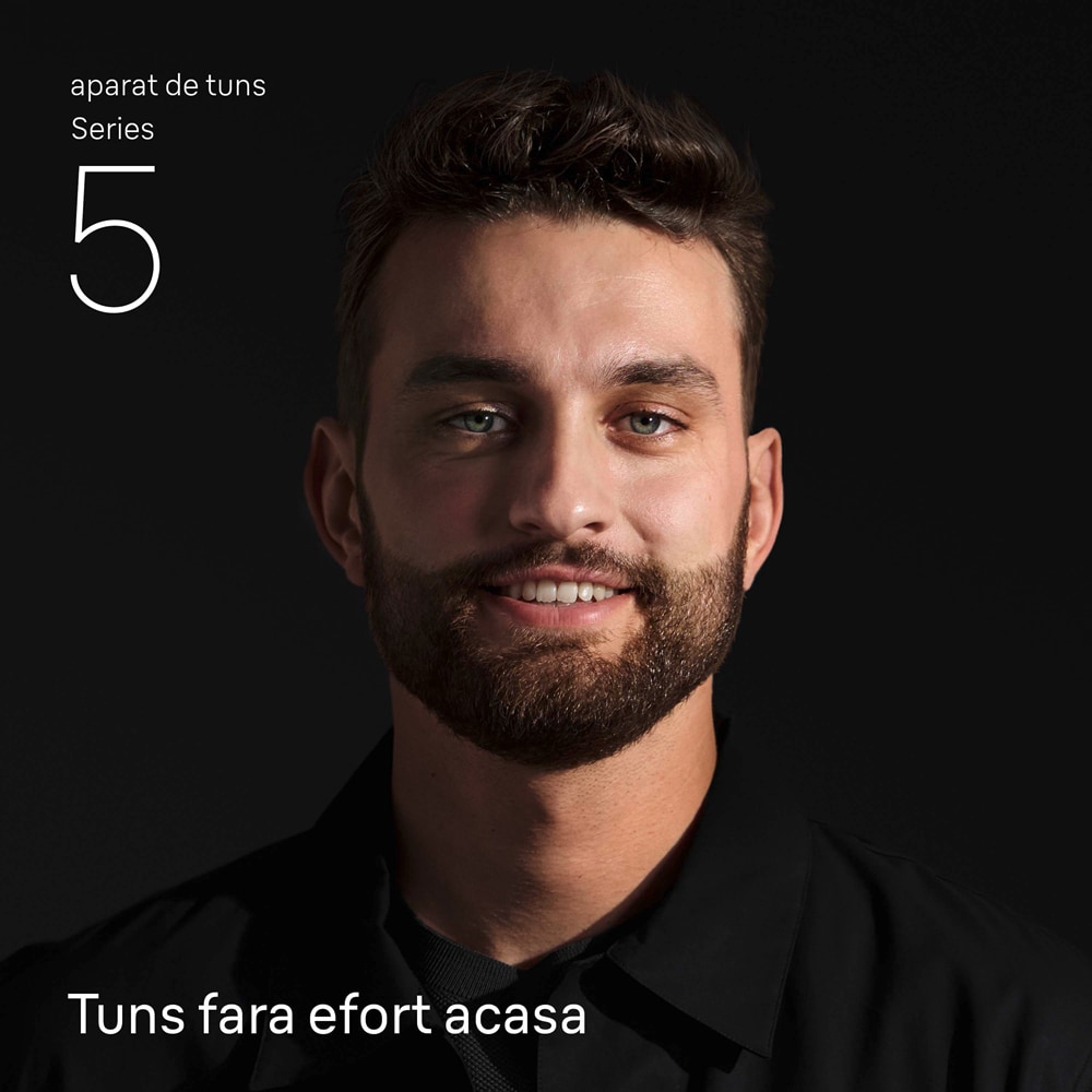 Aparat de tuns BRAUN Seria 5 HC5510, acumulator, 50 min autonomie, negru