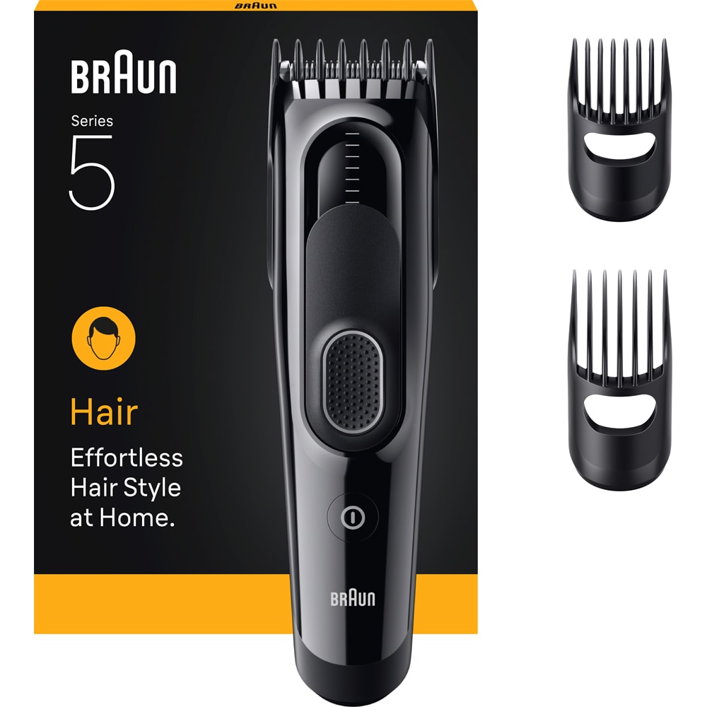 Aparat de tuns BRAUN Seria 5 HC5530, acumulator, 50 min autonomie, negru
