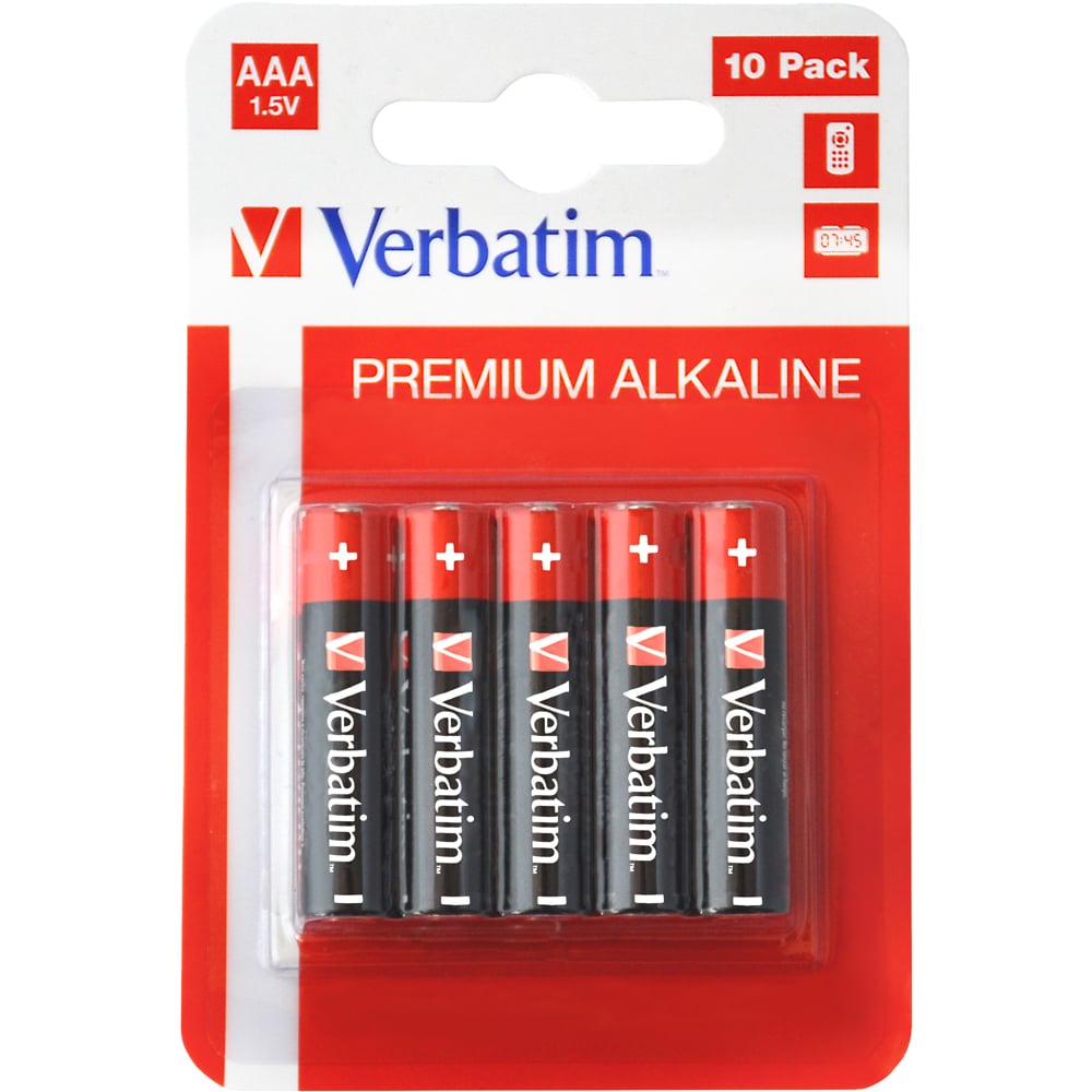 Baterie alcalina VERBATIM 49874, AAA, 1.5V, 10buc