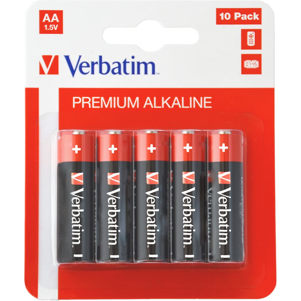 Baterie alcalina VERBATIM 49875, AA, 1.5V, 10buc
