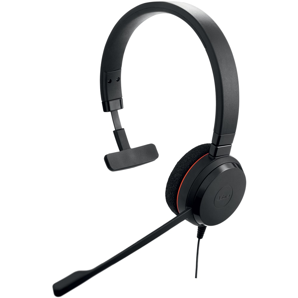 Casti teleconferinta JABRA Evolve 20 MS, Mono, Noise Cancelling, USB-A, USB-C, negru