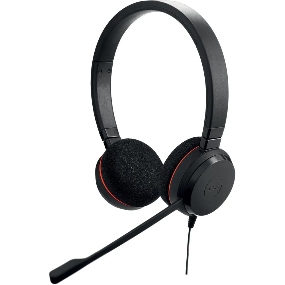 Casti teleconferinta JABRA Evolve 20 MS, Stereo, Noise Cancelling, USB-A, USB-C, negru