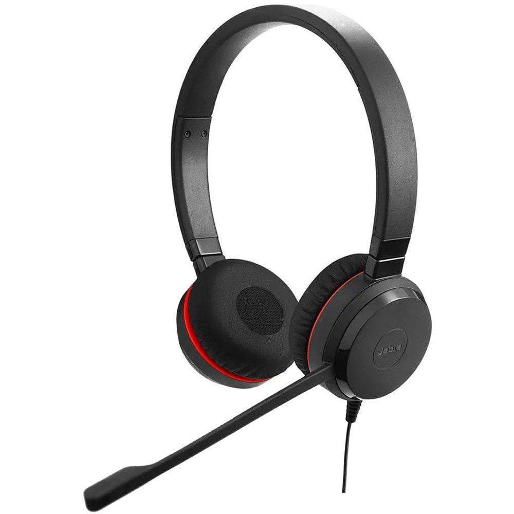 Casti teleconferinta JABRA Evolve 20 SE MS, Stereo, Noise Cancelling, USB-A, USB-C, negru