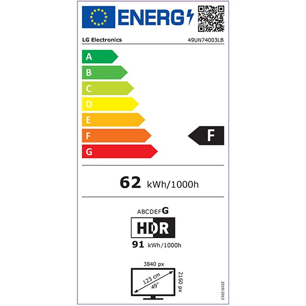 Televizor LED Smart LG 49UN74003LB, 4K Ultra HD, HDR, 123 cm