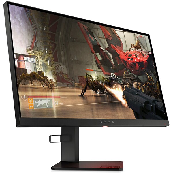 Monitor Gaming LED TN HP Omen X 25f, 24.5", Full HD, 240Hz, FreeSync, negru
