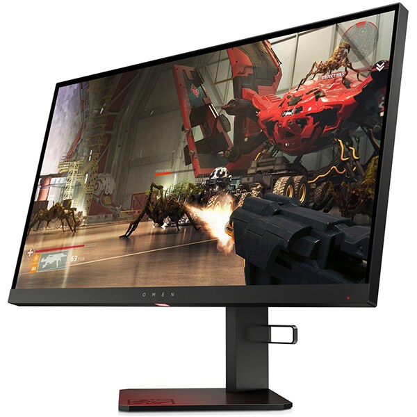 Monitor Gaming LED TN HP Omen X 25f, 24.5", Full HD, 240Hz, FreeSync, negru