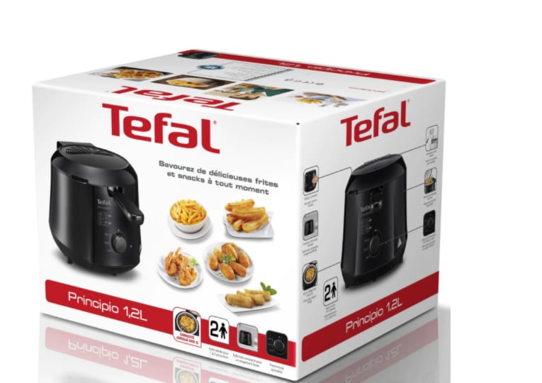 Friteuza TEFAL Principio FF230831, 0.6kg, 1.2l, 1000W, negru 