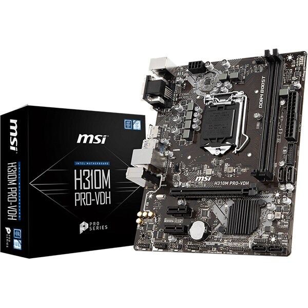 Placa de baza MSI H310M PRO-VDH, socket 1151, H310,  2xDDR4, 4xSATA3, mATX