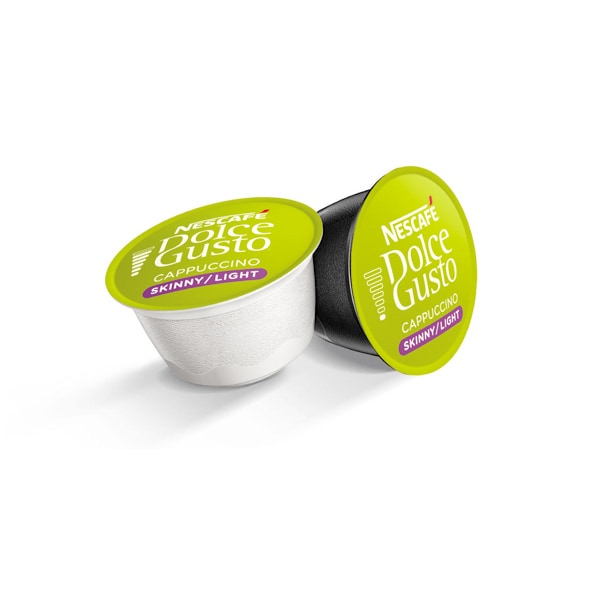 Capsule cafea NESCAFE Skinny Cappuccino, compatibile Dolce Gusto, 8 capsule cafea + 8 capsule lapte, 161.6g