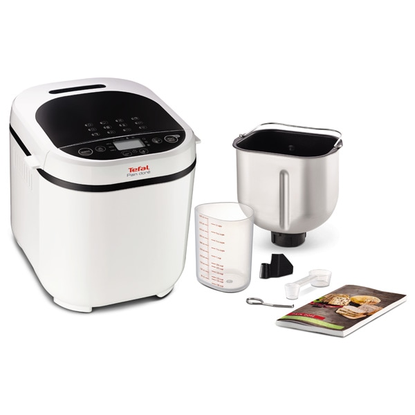 Masina de copt paine TEFAL Pain Dore PF210138, 1kg, 12 programe, 720W, alb-negru