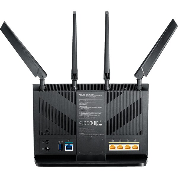 Router Wireless Gigabit ASUS 4G-AC68U AC1900, Dual-Band 600 + 1300 Mbps, USB 3.0, negru