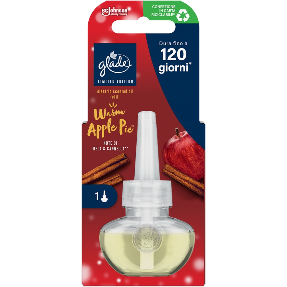 Rezerva odorizant de camera electric GLADE Warm Apple Pie, 20 ml