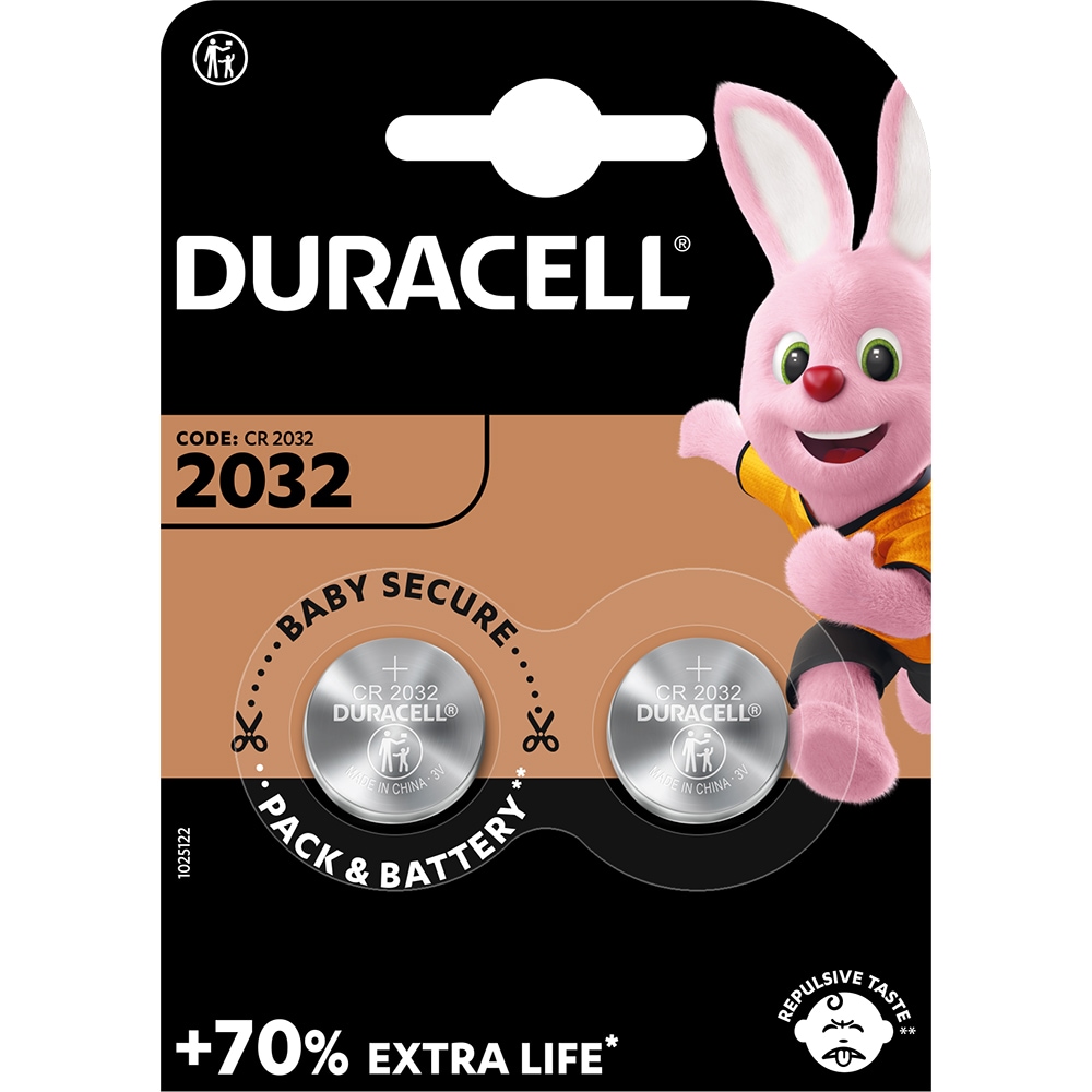 Baterii DURACELL Litiu CR2032, 2 bucati