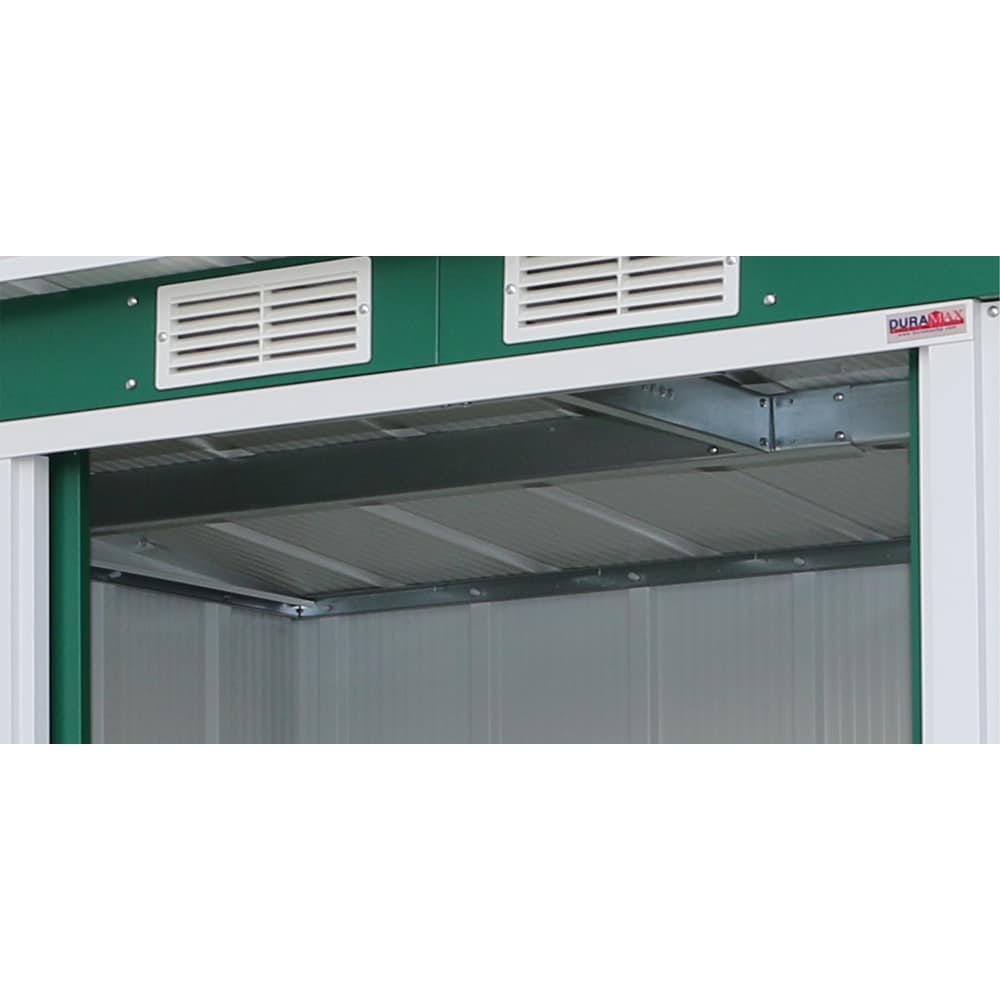 Casuta gradina DURAMAX Eco 8X4, otel, 263 x 123.6 x 181 cm, verde
