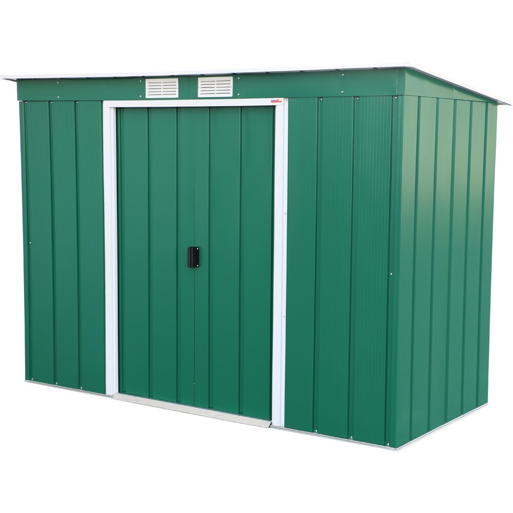 Casuta gradina DURAMAX Eco 8X4, otel, 263 x 123.6 x 181 cm, verde