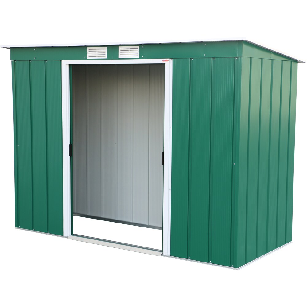 Casuta gradina DURAMAX Eco 8X4, otel, 263 x 123.6 x 181 cm, verde