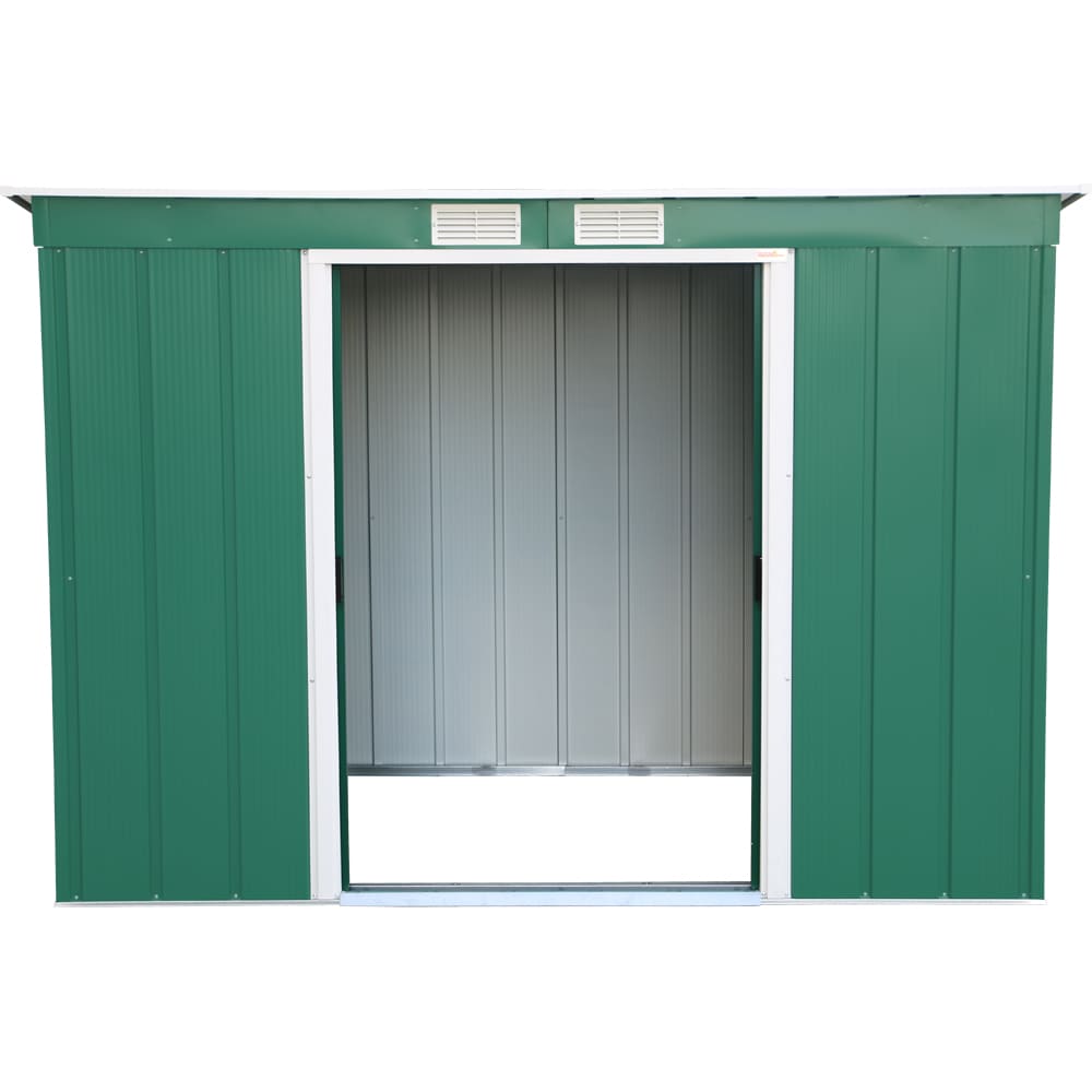 Casuta gradina DURAMAX Eco 8X4, otel, 263 x 123.6 x 181 cm, verde