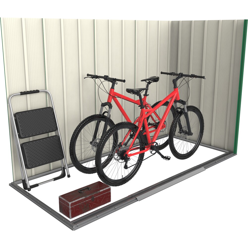 Casuta gradina DURAMAX Eco 8X4, otel, 263 x 123.6 x 181 cm, verde