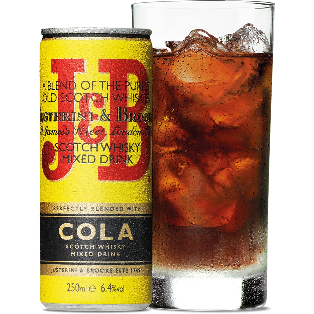 Cocktail J&B & Cola, bax 0.25l x 12 doze